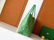 Goyardine Canvas Saint Louis GM Bag Meadow Green - 40x20x32cm - 6