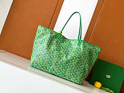 Goyardine Canvas Saint Louis GM Bag Meadow Green - 40x20x32cm - 2