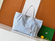 Goyardine Canvas Saint Louis GM Bag Polar Blue - 40x20x32cm - 1