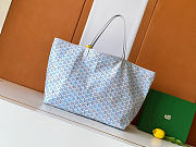 Goyardine Canvas Saint Louis GM Bag Polar Blue - 40x20x32cm - 3