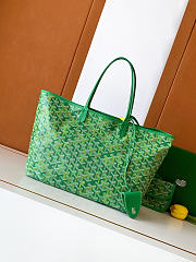 Goyardine Canvas Anjou PM Bag Meadow Green - 33x14.5x28cm - 1