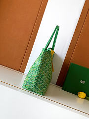 Goyardine Canvas Anjou PM Bag Meadow Green - 33x14.5x28cm - 6