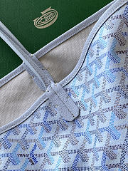 Goyardine Canvas Anjou PM Bag Polar Blue - 33x14.5x28cm - 2