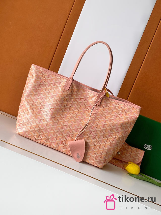 Goyardine Canvas Anjou PM Bag Powder Pink - 33x14.5x28cm - 1
