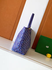 Goyardine Canvas Anjou PM Bag Blueberry Violet - 33x14.5x28cm - 6