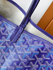 Goyardine Canvas Anjou PM Bag Blueberry Violet - 33x14.5x28cm - 3