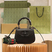 Gucci Bamboo 1947 Mini Bag Black Leather 5884 - 17x12x7.5cm - 5