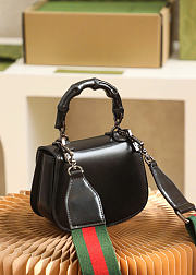 Gucci Bamboo 1947 Mini Bag Black Leather 5884 - 17x12x7.5cm - 2