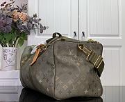 LV Keepall 50 Backpack Monogram Surplus Canvas Khaki Green M26964 - 50x29x34cm - 5