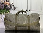 LV Keepall 50 Backpack Monogram Surplus Canvas Khaki Green M26964 - 50x29x34cm - 4