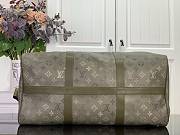 LV Keepall 50 Backpack Monogram Surplus Canvas Khaki Green M26964 - 50x29x34cm - 2