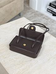 Chanel Clutch with Leather Strap Grained Shiny Calfskin & Gold-Tone Metal Brown - 17x11.5x5cm - 4