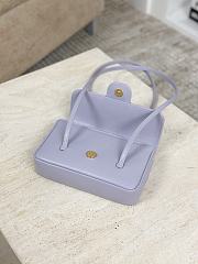 Chanel Clutch with Leather Strap Grained Shiny Calfskin & Gold-Tone Metal Purple - 17x11.5x5cm - 5