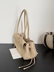 Chanel Small Tote Grained Calfskin & Gold-Tone Metal Beige - 30.5x15x11.5cm - 5