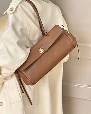 Chanel Small Tote Grained Calfskin & Gold-Tone Metal Brown - 30.5x15x11.5cm - 4