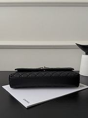 Chanel Maxi Flap Bag With Top Handle Grained Calfskin & Gold-Tone Metal Black - 31x12.5x7cm - 2