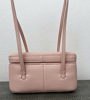 Chanel Long Vanity With Leather Strap Grained Shiny Calfskin & Gold-Tone Metal Light Pink - 17x9.5x8cm - 5