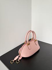 Balenciaga Bolero Bowling Bag Mini in Rose Quartz Smooth Calfskin Aged Gold - 30x13x16cm - 5