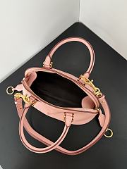 Balenciaga Bolero Bowling Bag Mini in Rose Quartz Smooth Calfskin Aged Gold - 30x13x16cm - 3