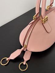 Balenciaga Bolero Bowling Bag Mini in Rose Quartz Smooth Calfskin Aged Gold - 30x13x16cm - 2