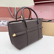 Loro Piana Ghiera Shopper Small Calfskin Dark Chocolate (H0TO) - 28x19x12cm - 2