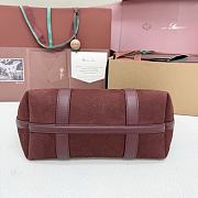 Loro Piana Ghiera Shopper Small Calfskin Glazed Moka (H1DY) - 28x19x12cm - 2