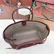 Loro Piana Ghiera Shopper Small Calfskin Glazed Moka (H1DY) - 28x19x12cm - 5