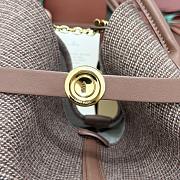 Loro Piana Ghiera Shopper Large Silk Oak/Red/White/Dark Brown/Brown Tan (F7ZR)- 40x26x18cm - 6