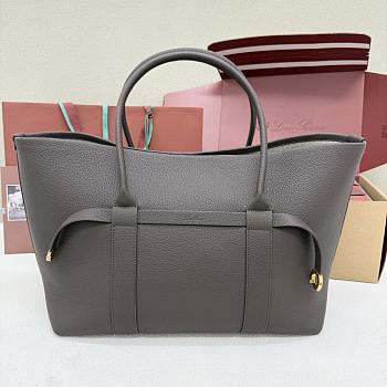 Loro Piana Ghiera Shopper Large Calfskin Chocolate - 40x26x18cm
