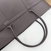 Loro Piana Ghiera Shopper Large Calfskin Chocolate - 40x26x18cm - 4