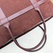 Loro Piana Ghiera Shopper Large Calfskin Glazed Moka (H1DY) - 40x26x18cm - 2