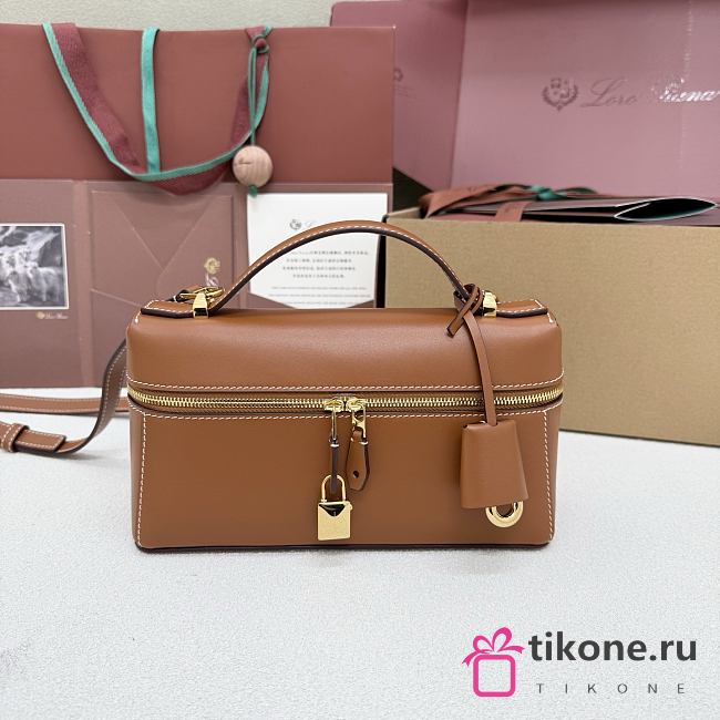 Loro Piana Extra Bag L23 Smooth Calfskin Brown (L0C2) - 23x12x7cm - 1