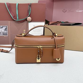 Loro Piana Extra Bag L23 Smooth Calfskin Brown (L0C2) - 23x12x7cm