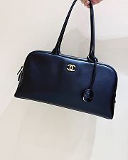 Chanel Large Bowling Bag Calfskin & Gold-Tone Metal Black - 35.5x19x12.5cm - 3