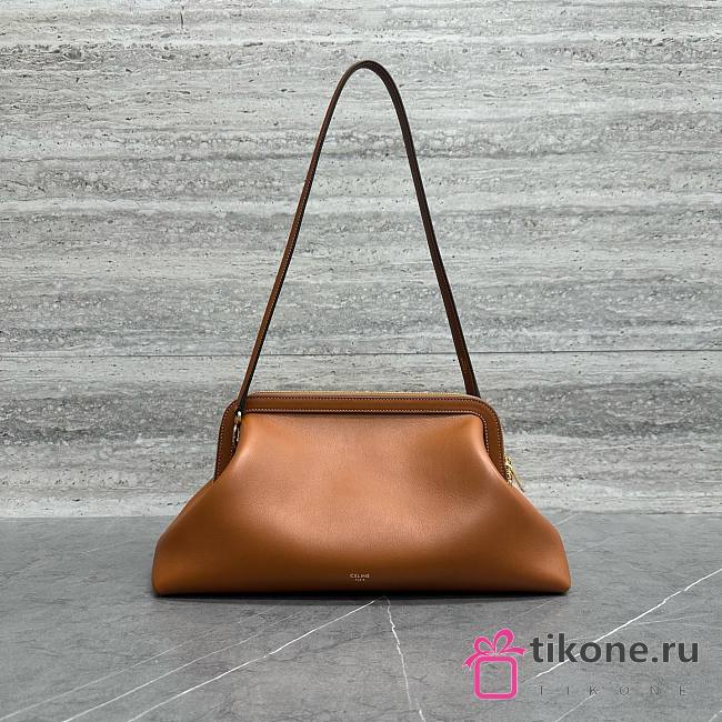 Celine Doctor's Pouch In Supple Natural Calfskin Brown - 35x18x18cm - 1