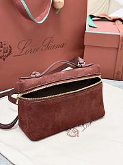 Loro Piana Extra Pocket L19 Calfskin Glazed Moka (H1DY) - 19x7x12cm - 2