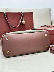 Loro Piana Medium Needle Bag Cashmere, Virgin Wool, Silk Countryside Sage (B5NA) - 40.5x20x20cm - 5