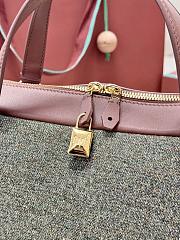 Loro Piana Medium Needle Bag Cashmere, Virgin Wool, Silk Countryside Sage (B5NA) - 40.5x20x20cm - 2