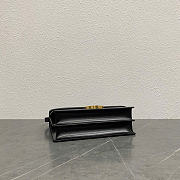 Celine Medium Triomphe Folio In Shiny Calfskin Black - 25.5x14x7.5cm - 2