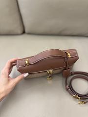 Loro Piana Extra Bag L23 Silk Oak/Red/White/Dark Brown/Brown Tan (F7ZR) - 23x12x7cm - 6