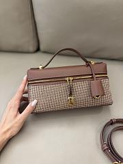 Loro Piana Extra Bag L23 Silk Oak/Red/White/Dark Brown/Brown Tan (F7ZR) - 23x12x7cm - 4