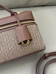 Loro Piana Extra Bag L23 Silk Oak/Red/White/Dark Brown/Brown Tan (F7ZR) - 23x12x7cm - 2