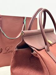 Loro Piana Loom bag L32 Cotton Deep Kummel/Fireplace (B5MW) - 33x23x18cm - 6