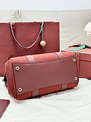 Loro Piana Loom bag L32 Cotton Deep Kummel/Fireplace (B5MW) - 33x23x18cm - 3