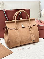 Loro Piana Loom Bag L32 Calfskin Toffee (E0GL) - 32x24x17cm - 5