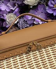 Loro Piana Extra Pocket L27 East West Wicker Rattan Brown - 27x15x10cm - 6