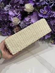 Loro Piana Extra Pocket L27 East West Wicker Rattan Cream - 27x15x10cm - 2
