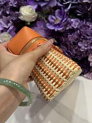 Loro Piana Extra Pocket L27 East West Wicker Rattan Orange - 27x15x10cm - 6