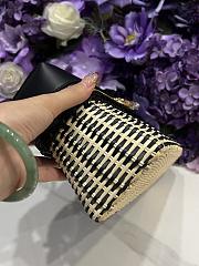 Loro Piana Extra Pocket L27 East West Wicker Rattan Black - 27x15x10cm - 3