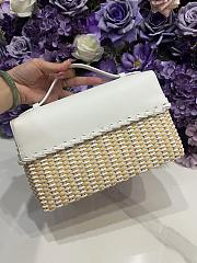 Loro Piana Extra Pocket L27 East West Wicker Rattan White - 27x15x10cm - 6